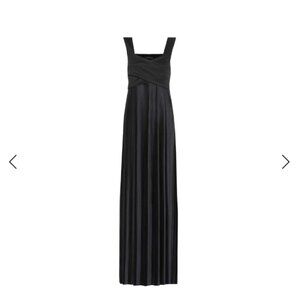 The Row Pleated Sleeveless Gown